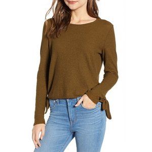 NWT Madewell Texture Thread Modern Long Sleeve Top